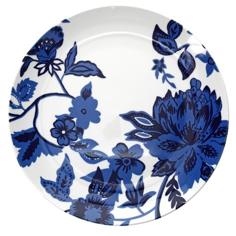 Royal Norfolk Blue Floral Dinner Plate, 10.5 in. | Dollar Tree