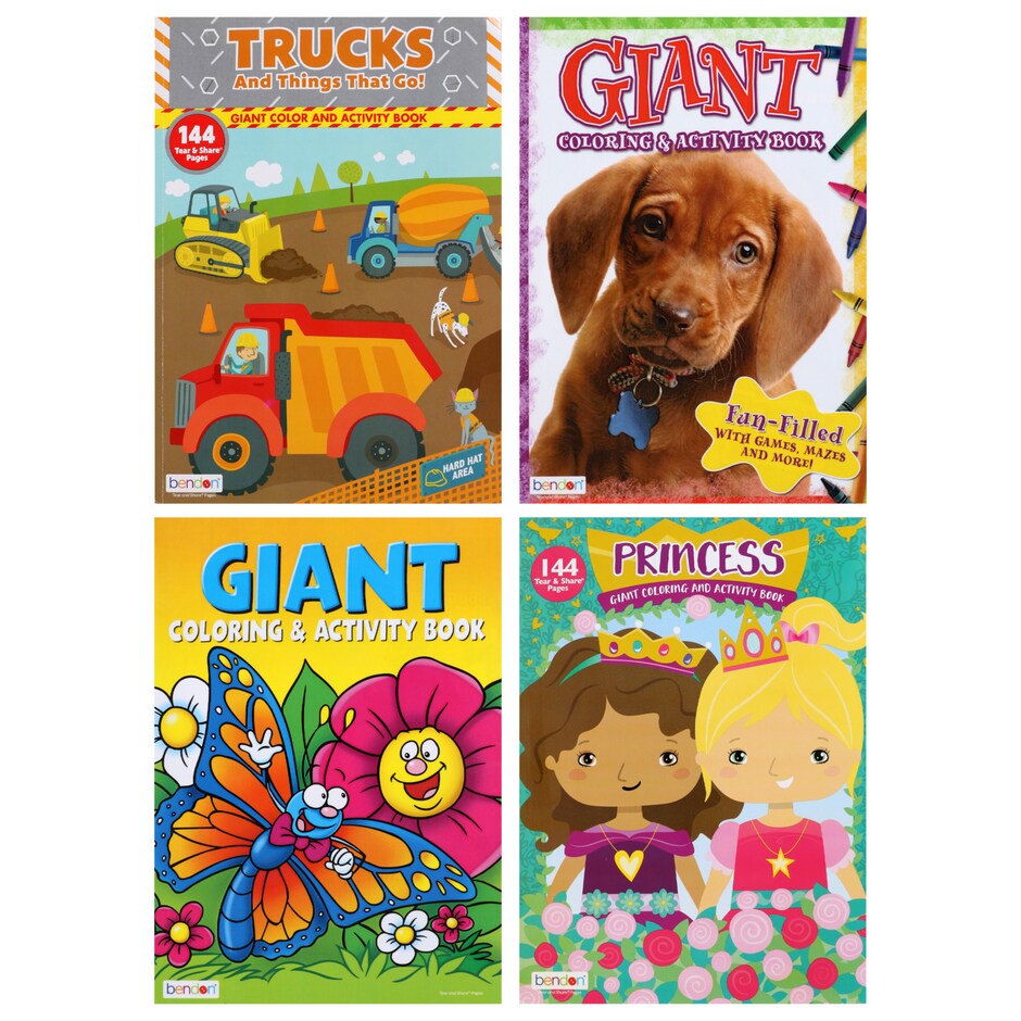 Bulk Bendon Giant Coloring and Activity Books, 160 Pages Dollar Tree