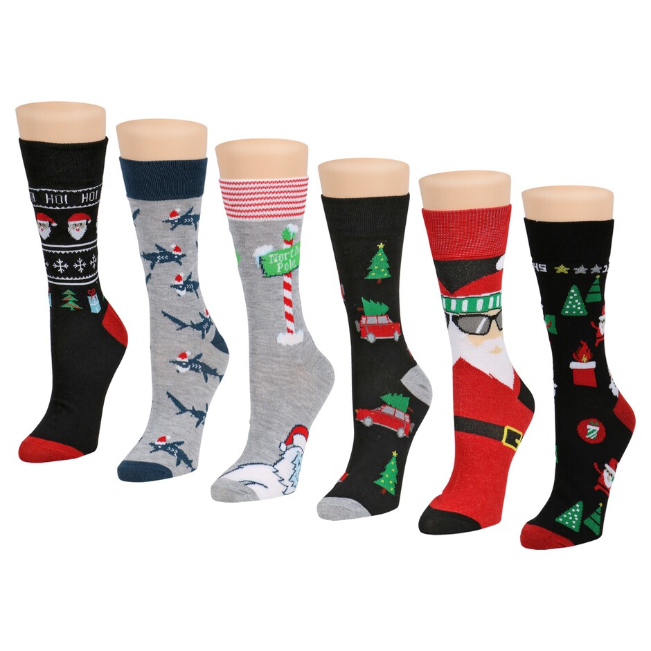 Men's Christmas Themed Crew Socks