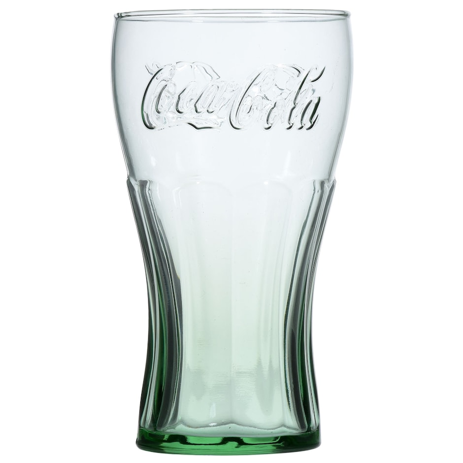 Genuine Coca-Cola Green Glass Contour Glasses, 16 oz. https://www.dollartre...