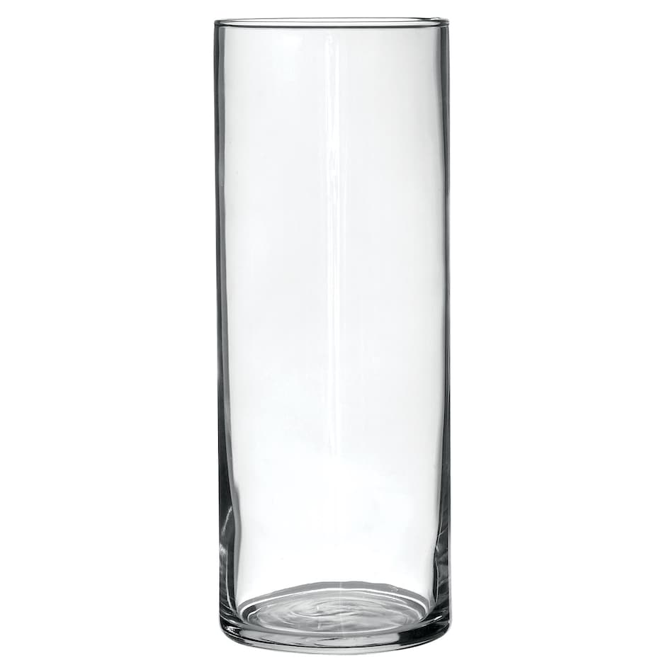 Bulk Clear Glass Cylinder Vases, 9 in. Dollar Tree