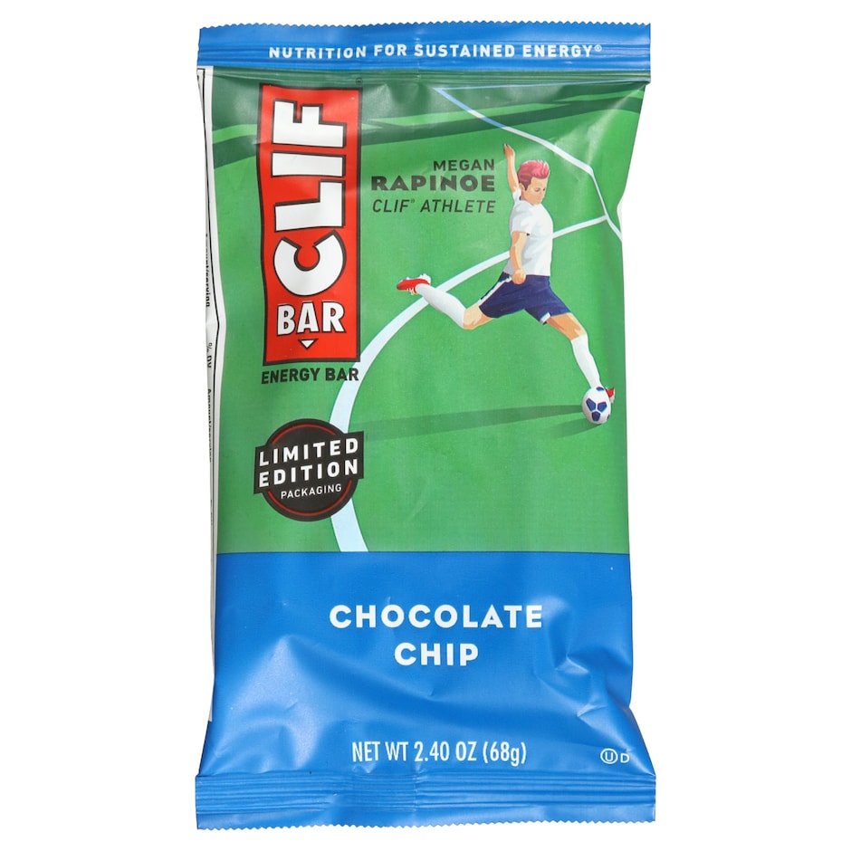 Bulk Limited Edition Chocolate Chip Clif Bar Energy Bars, 2.4 oz ...