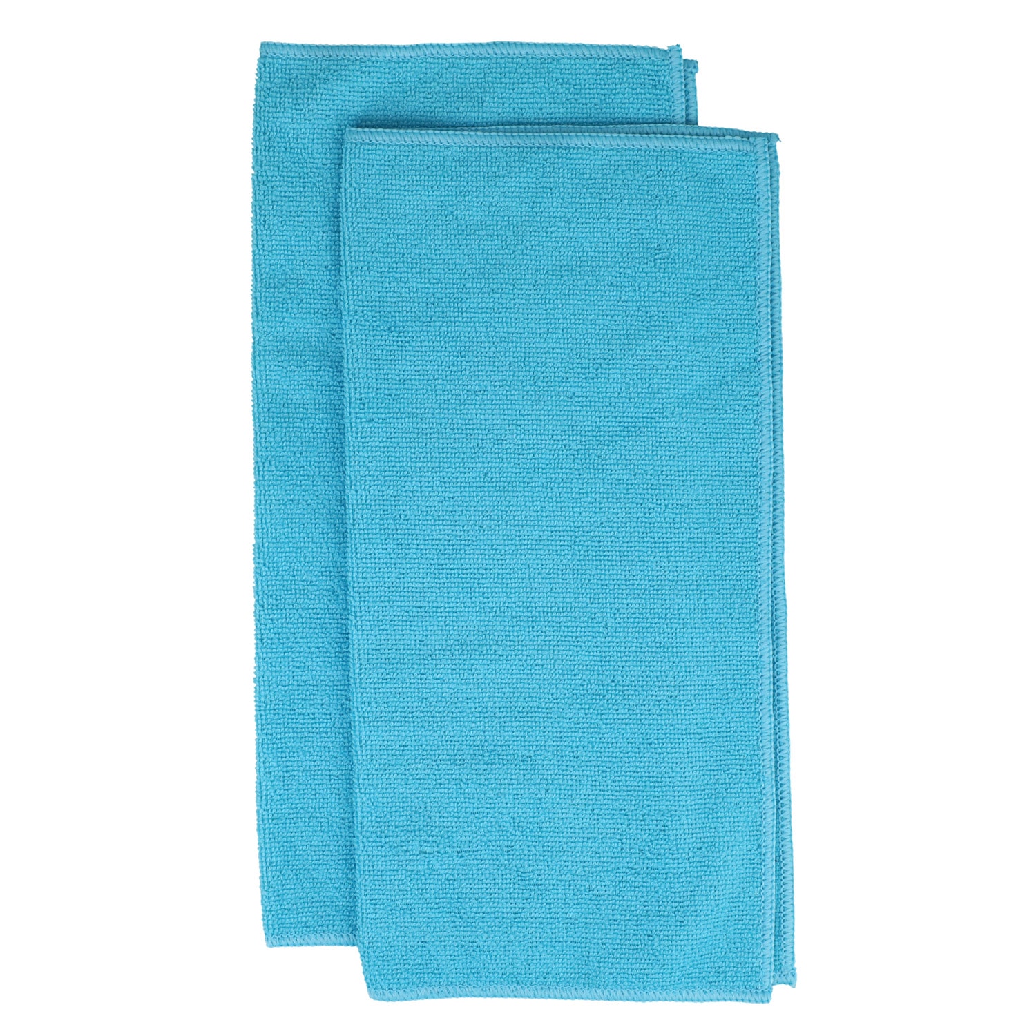 View Blue Microfiber Cleaning Towels, 2-ct.