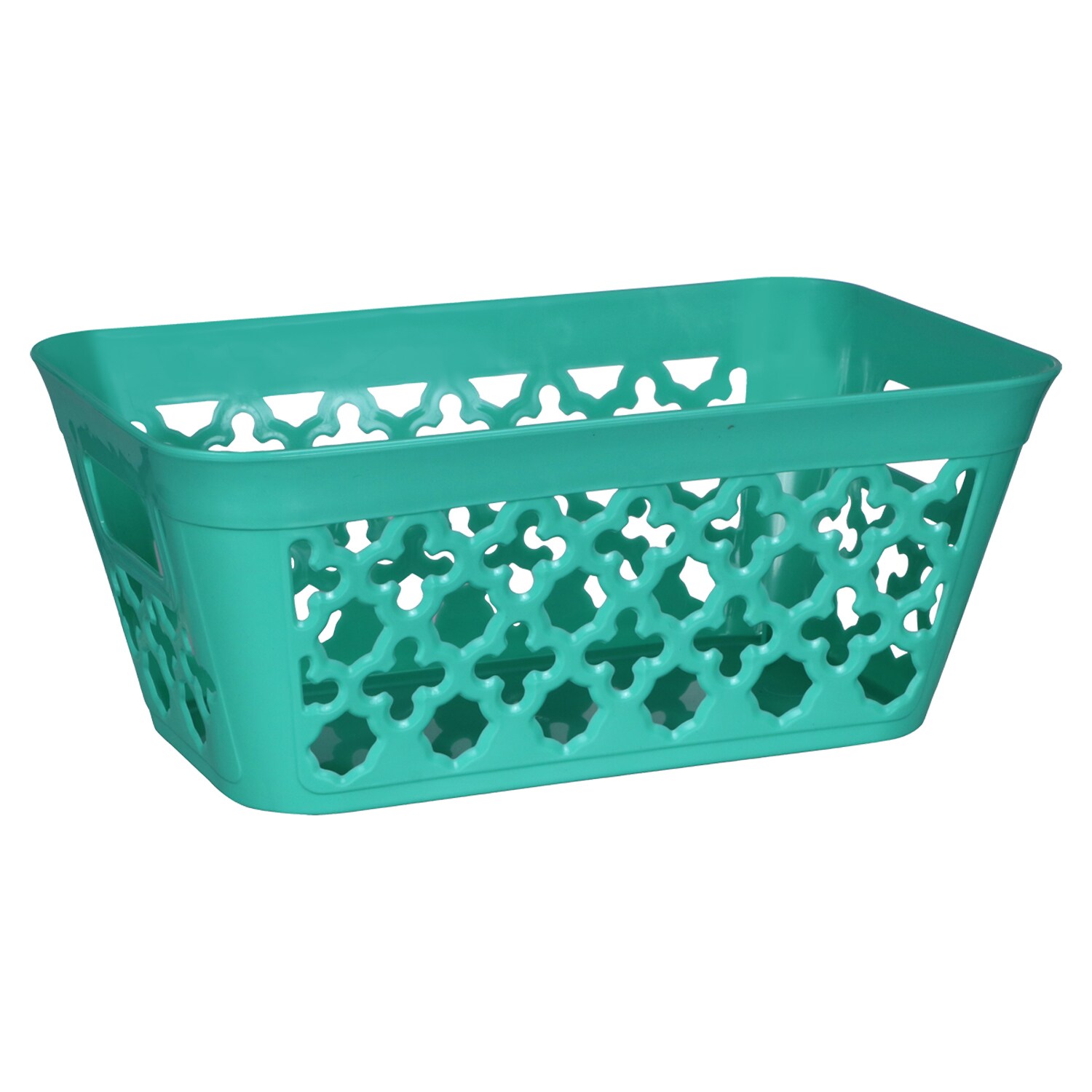 show JUST green Storage Baskets dollar tree, storage. I installed six of  these open front stackable …