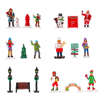 28-Piece Christmas Village Collection Only $13 at Dollar Tree