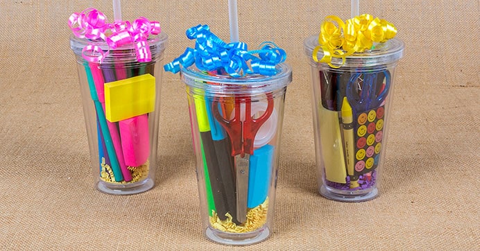 Teacher Cups With Straws 