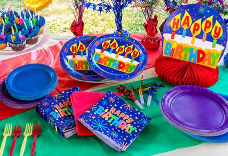 Peace Tie Dye Birthday Party Table Centerpiece  Birthday Party decorations  - Candles & Favors