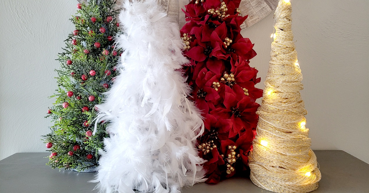 Holiday Feather Tree DIY 