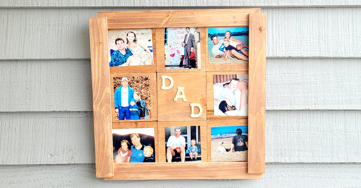 Help Kids Make a Rustic Frame for Dad