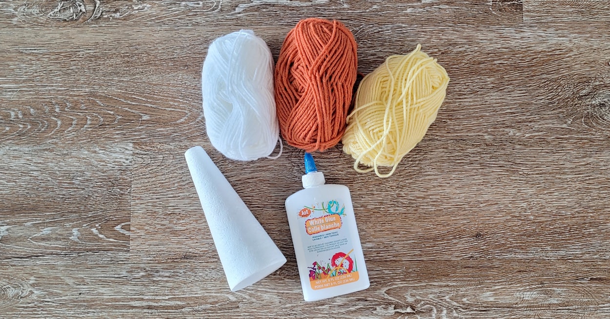 this adorable mini yarn i found at the dollar store! there was